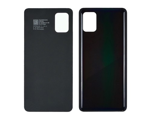 Задняя крышка для Samsung A415 Galaxy A41 (2020) Prism Crush Black чёрная