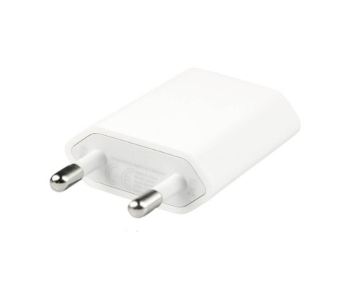 Сетевое зарядное устройство для Apple A1400 1A без упаковки белое с логотипом
