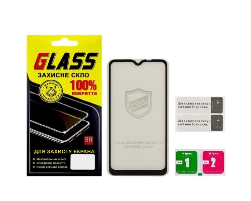 Защитное стекло для Samsung A107 A10S (2019) Full Glue (0.25 мм, 2.5D, чёрное) Люкс