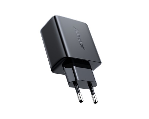 Сетевое зарядное устройство Acefast A5 USB/ Type-C QC PD 32W черное