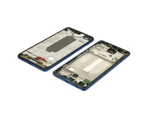 Дисплейная рамка для Samsung A525 Galaxy A52 (2021) 4G Awesome Blue голубая
