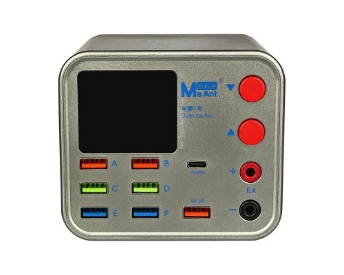 Зарядная станция Ma Ant Dianba No.1 (цифровая индикация, 6 USB 2А/ 1 USB QC 3.0A/ 1 PD 20W/ Wireless fast charging 10W/ EX)