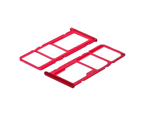Держатель для SIM карты для Samsung A207 Galaxy A20S (2019) красный