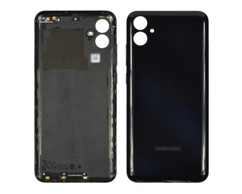 Задняя крышка для Samsung A042 Galaxy A04e Light black (чёрная)