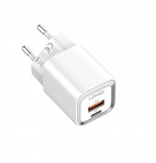 Сетевое зарядное устройство Ldnio A2318C USB/ Type-C QC PD белое + кабель Type-C to Lightning
