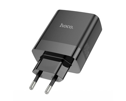 Сетевое зарядное устройство Hoco C127A 3 USB/ Type-C PD45W черное