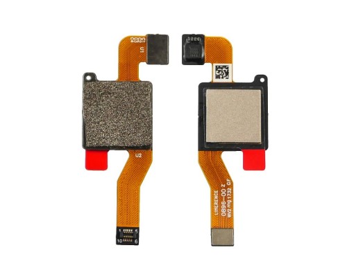Шлейф для Xiaomi Redmi Note 5/Note 5 Pro с золотистым сканером отпечатка пальца