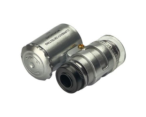 Микроскоп карманный N0.9882, в чехле, c LED и UV подсветкой, кратность увеличения 60X