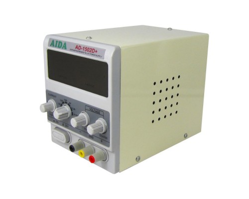 Блок питания AIDA AD-1502D+, 15V, 2A, цифровая индикация, RF индикатор, автовосстановление после КЗ