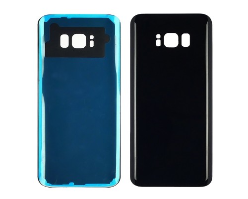 Заднее стекло корпуса для Samsung G955F Galaxy S8 Plus чёрное