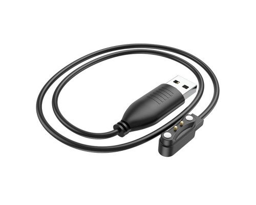 USB кабель для смарт часов Hoco Y5/ Y6/ Y7 черный