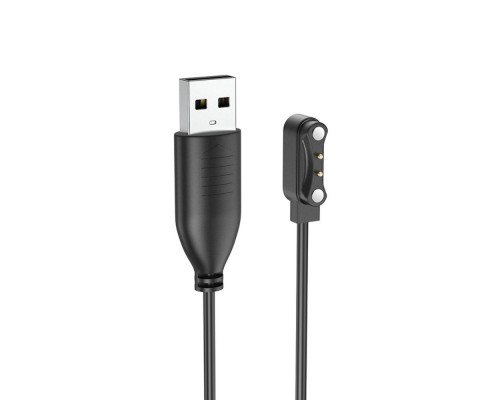 USB кабель для смарт часов Hoco Y5/ Y6/ Y7 черный