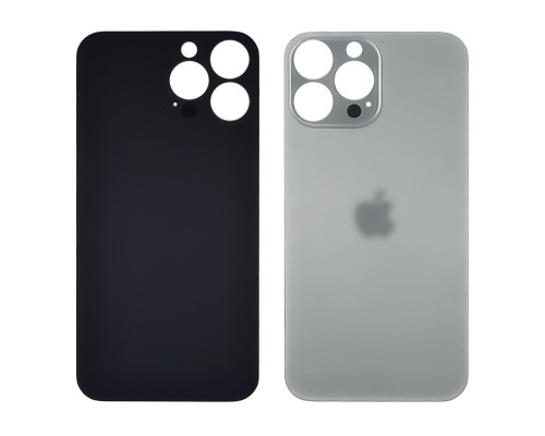 Заднее стекло корпуса для Apple iPhone 13 Pro Sierra blue (синее) (Big hole)