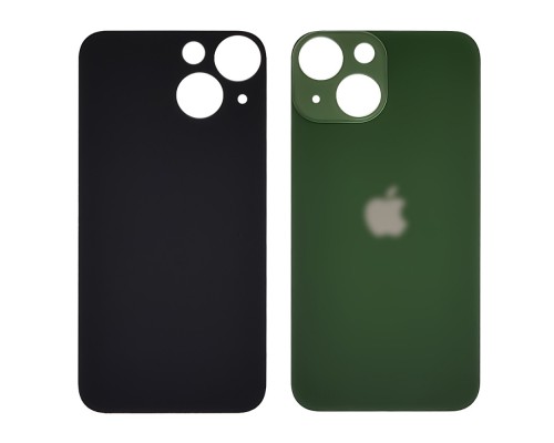 Заднее стекло корпуса для Apple iPhone 13 mini Green (зелёное) (Big hole)