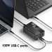 Сетевое зарядное устройство Ldnio A4809C 2 USB/ Type-C QC PD 100W c дисплеем черное