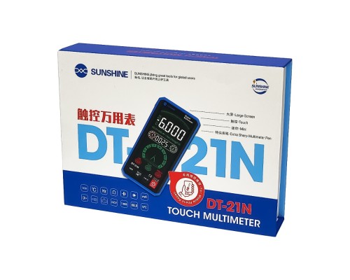 Мультиметр цифровой Sunshine DT-21N (автоопределение ед. и ном. измерения, детектор скрытой проводки, LCD 4,3", термопара)