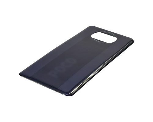 Задняя крышка для Xiaomi Poco X3 Pro Phantom Black серо-синяя