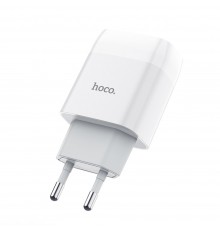 Сетевое зарядное устройство Hoco C73A 2 USB белое