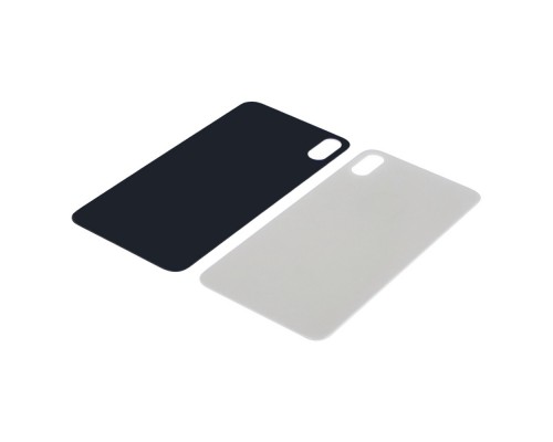 Заднее стекло корпуса для Apple iPhone XS Max White (белое) (Big hole) HC