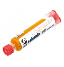 Лак изоляционный MECHANIC LY-UVH900, жёлтый, в шприце, 10 ml (LW UV curing solder proof printing ink)