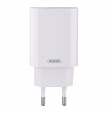 Сетевое зарядное устройство Remax RP-U37 USB/ Type-C QC PD белое + кабель Type-C to Lightning