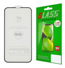 Защитное стекло для Apple iPhone 13 Pro Max/ 14 Plus (6.7) (0.3 мм, 5D/ 10D чёрное) ТОП