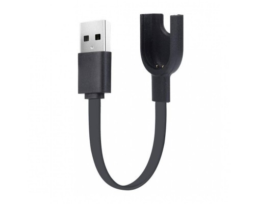 USB кабель для фитнес браслета Xiaomi Mi Band 3 0.3m черный