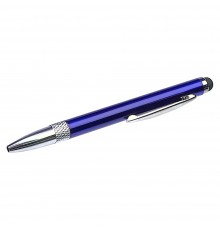 Стилус ёмкостный , с выдвижной шариковой ручкой, металлический, фиолетовый