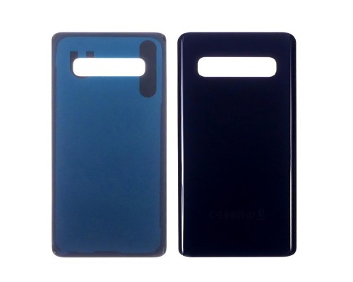 Заднее стекло корпуса для Samsung G975 Galaxy S10 Plus чёрное