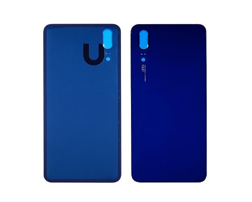 Заднее стекло корпуса для Huawei P20 тёмно-синее