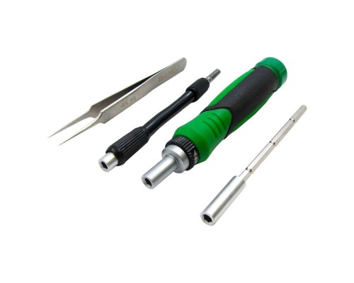 Набор инструментов BAKU BA-3039 (ручка с трещоткой, 2 удлинителя, пинцет прямой, присоска, 2 медиатора, 48 насадок)