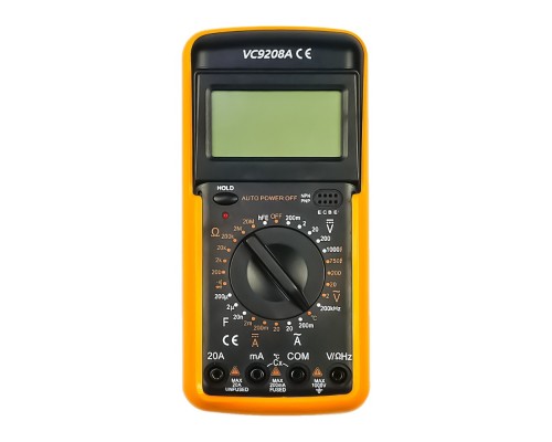 Мультиметр цифровой VC9208A с термопарой (ток до 20A)