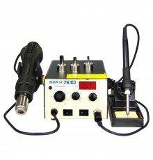 Паяльная станция BAKU BK761D, фен с цифровой индикацией, паяльник с аналоговой регулировкой t