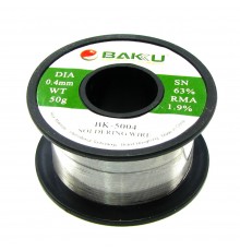 Припой BAKU BK-5004 (0.4 мм, Sn 63% , Pb 35.1%, rma 1.9%)