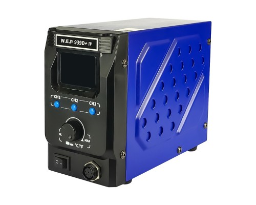 Паяльная станция WEP 939D+-IV, паяльник, цифровая индикация, термоэлемент Hakko, 3 режима памяти, 60W, t 200-480 C