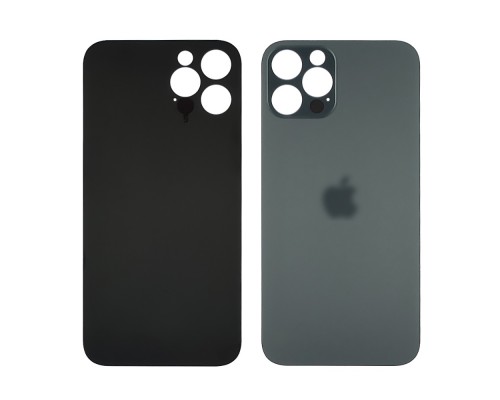 Заднее стекло корпуса для Apple iPhone 12 Pro Pacific Blue (синее) (Big hole)