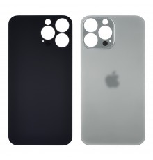 Заднее стекло корпуса для Apple iPhone 13 Pro Max Sierra blue (синее) (Big hole)
