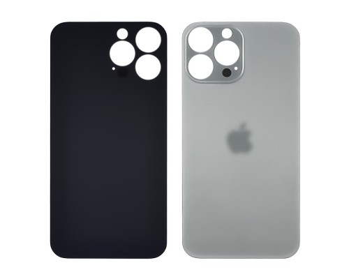 Заднее стекло корпуса для Apple iPhone 13 Pro Max Sierra blue (синее) (Big hole)