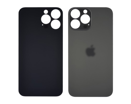 Заднее стекло корпуса для Apple iPhone 13 Pro Graphite (тёмно-серое) (Big hole)