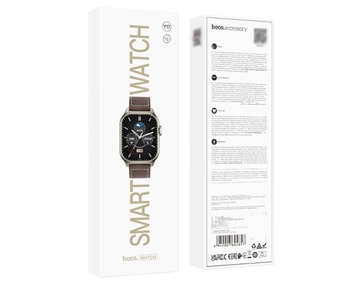 Смарт часы Hoco Y17 с функцией звонка gold