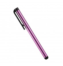 Стилус ёмкостный , с пластиковой ручкой, алюминиевый, фиолетовый