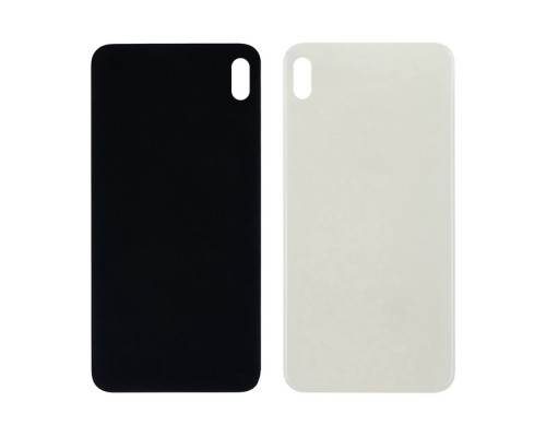 Заднее стекло корпуса для Apple iPhone XS White (белое) (Big hole) HC