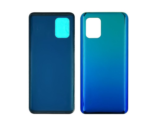 Заднее стекло корпуса для Xiaomi Mi10 Lite Aurora Blue зелёно-синее