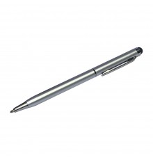 Стилус ёмкостный PS100, с шариковой ручкой, металлический, серебристый