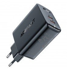 Сетевое зарядное устройство Acefast A29 2 Type-C QC PD 50W черное