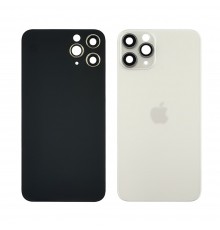 Заднее стекло корпуса для Apple iPhone 11 Pro со стеклом камеры Silver (белое)