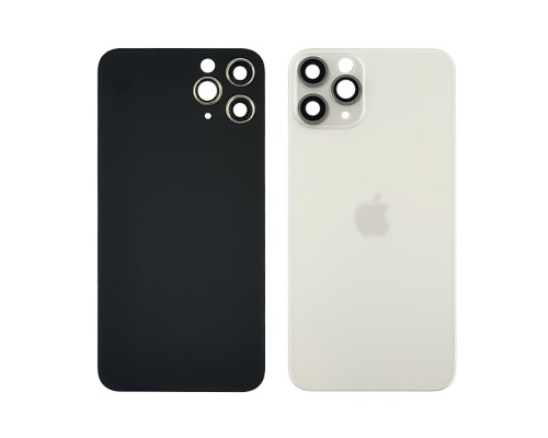Заднее стекло корпуса для Apple iPhone 11 Pro со стеклом камеры Silver (белое)