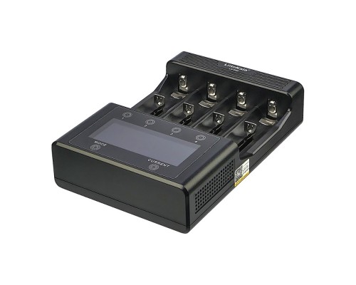 Сетевое зарядное устройство с тестером LiitoKala Lii-600 для аккумуляторов 18650/ АА/ ААА и других, 4 слота