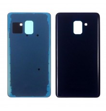 Заднее стекло корпуса для Samsung A730F Galaxy A8 Plus (2018) чёрное