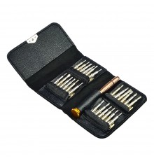 Набор отвёрток YX-6525/XW-6025 карманный в чехле (ручка, 24 насадки)
